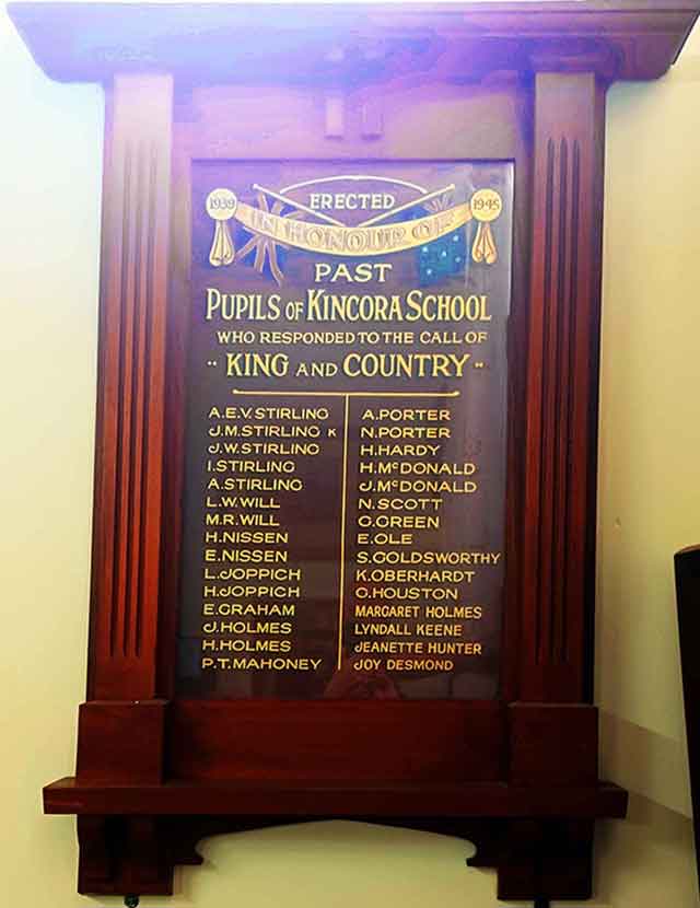 Honour Board WW2